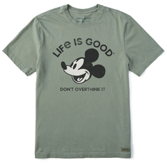 Men's Steamboat Willie Don't Overthink Short Sleeve Tee