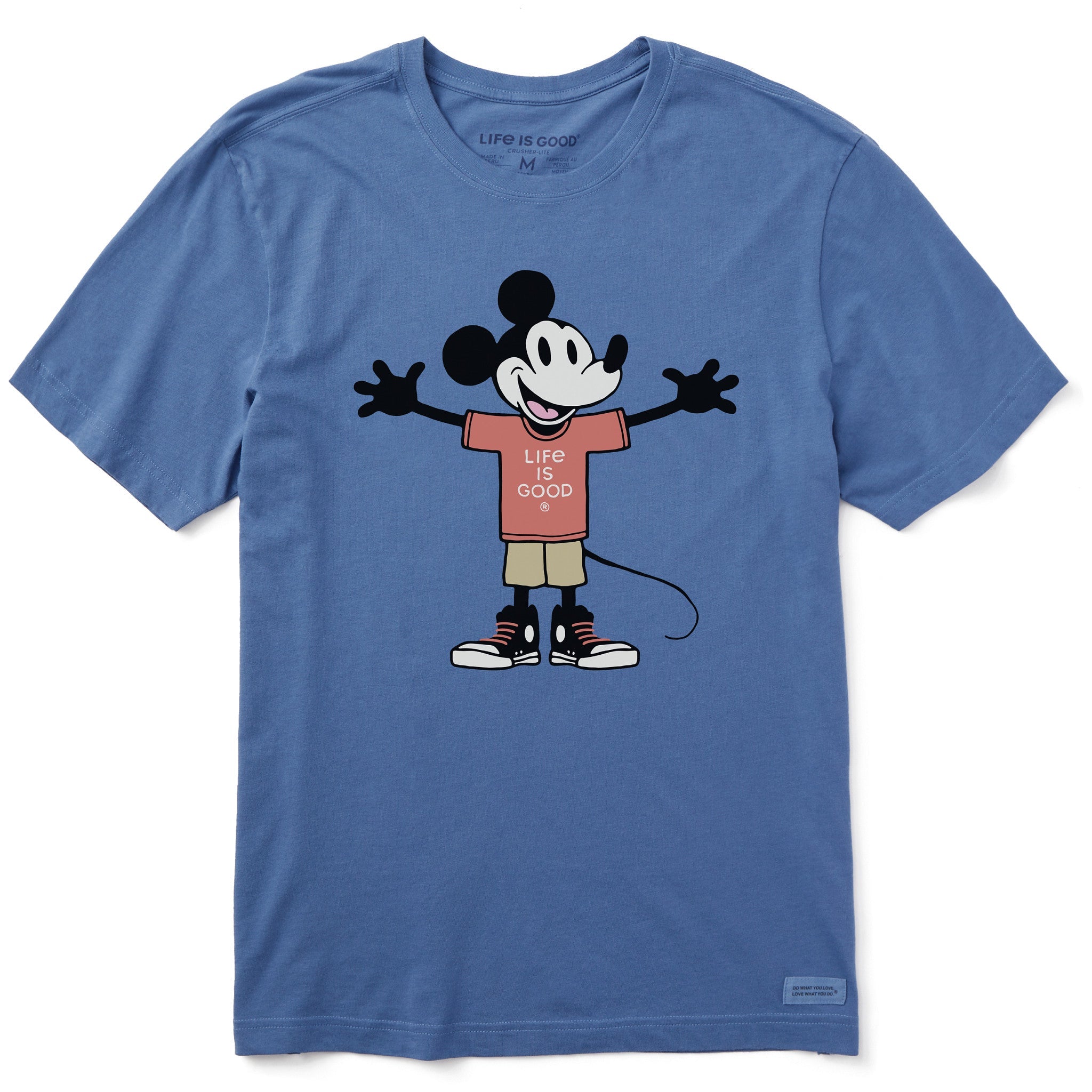 Men's Steamboat Willie Open Arms Short Sleeve Tee