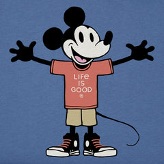 Men's Steamboat Willie Open Arms Short Sleeve Tee