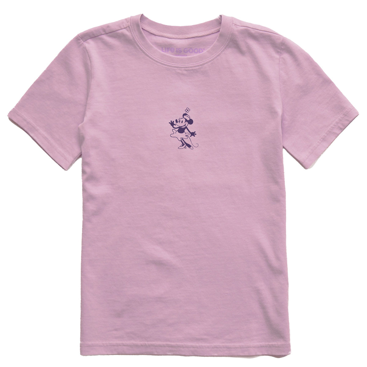 Kids Steamboat Willie Little Miss Mouse Short Sleeve Crusher Tee