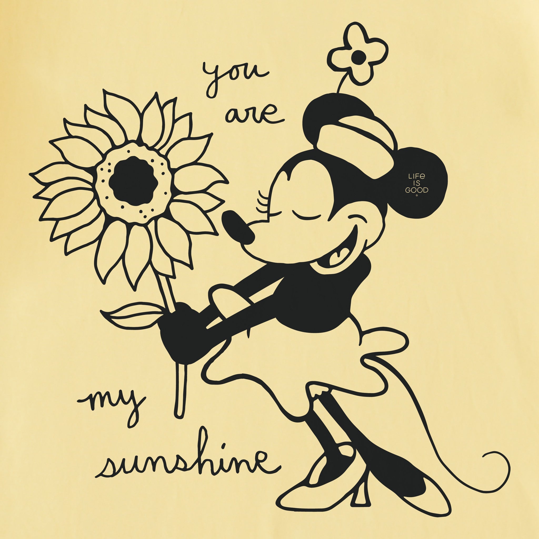 Kids Miss Steamboat Willie My Sunshine Short Sleeve Crusher Tee