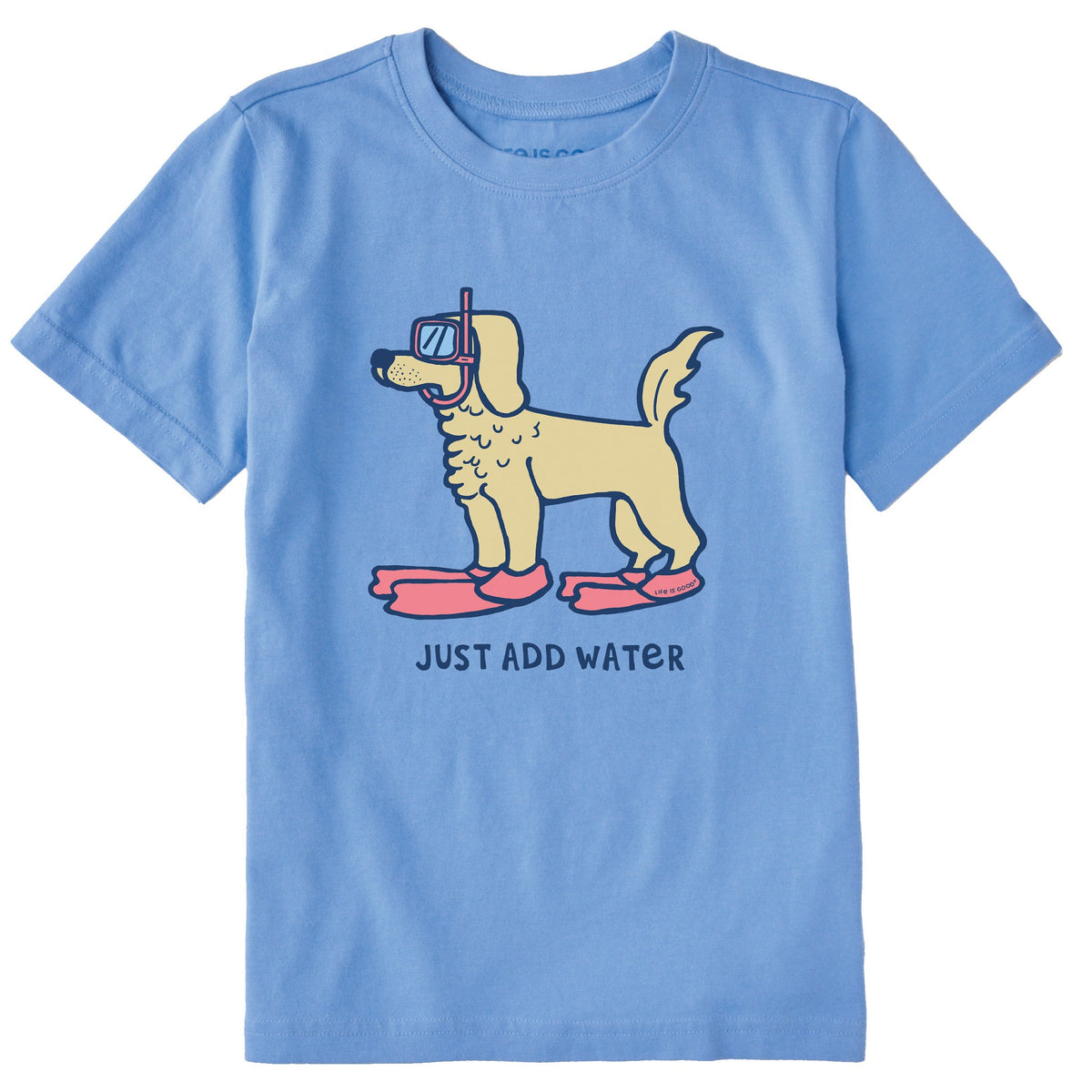 Kids Just Add Water Snorkle Dog Short Sleeve Crusher Tee