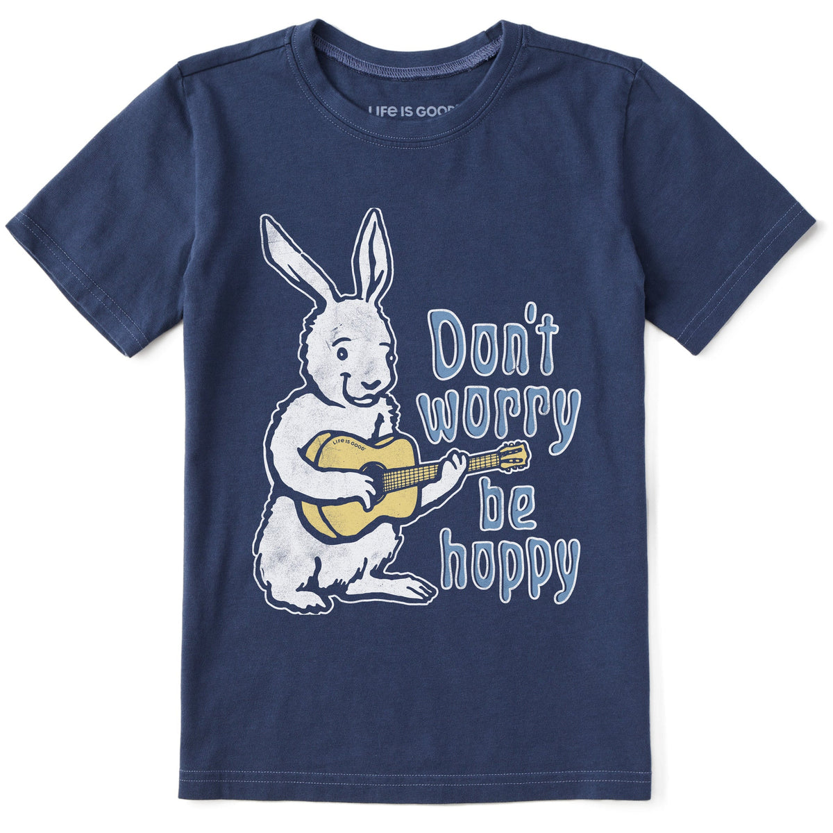 Kids Don't Worry Be Hoppy Short Sleeve Crusher Tee