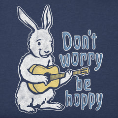 Kids Don't Worry Be Hoppy Short Sleeve Crusher Tee