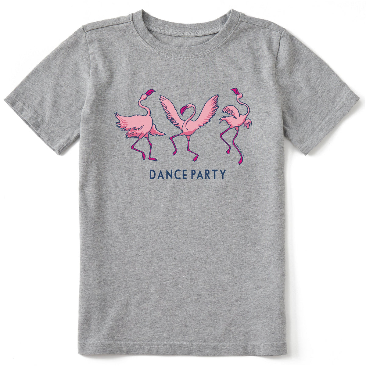 Kids Flamingo Dance Party Short Sleeve Crusher Tee