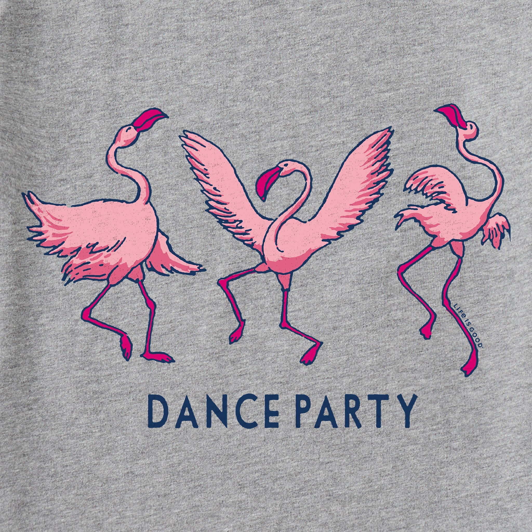 Kids Flamingo Dance Party Short Sleeve Crusher Tee