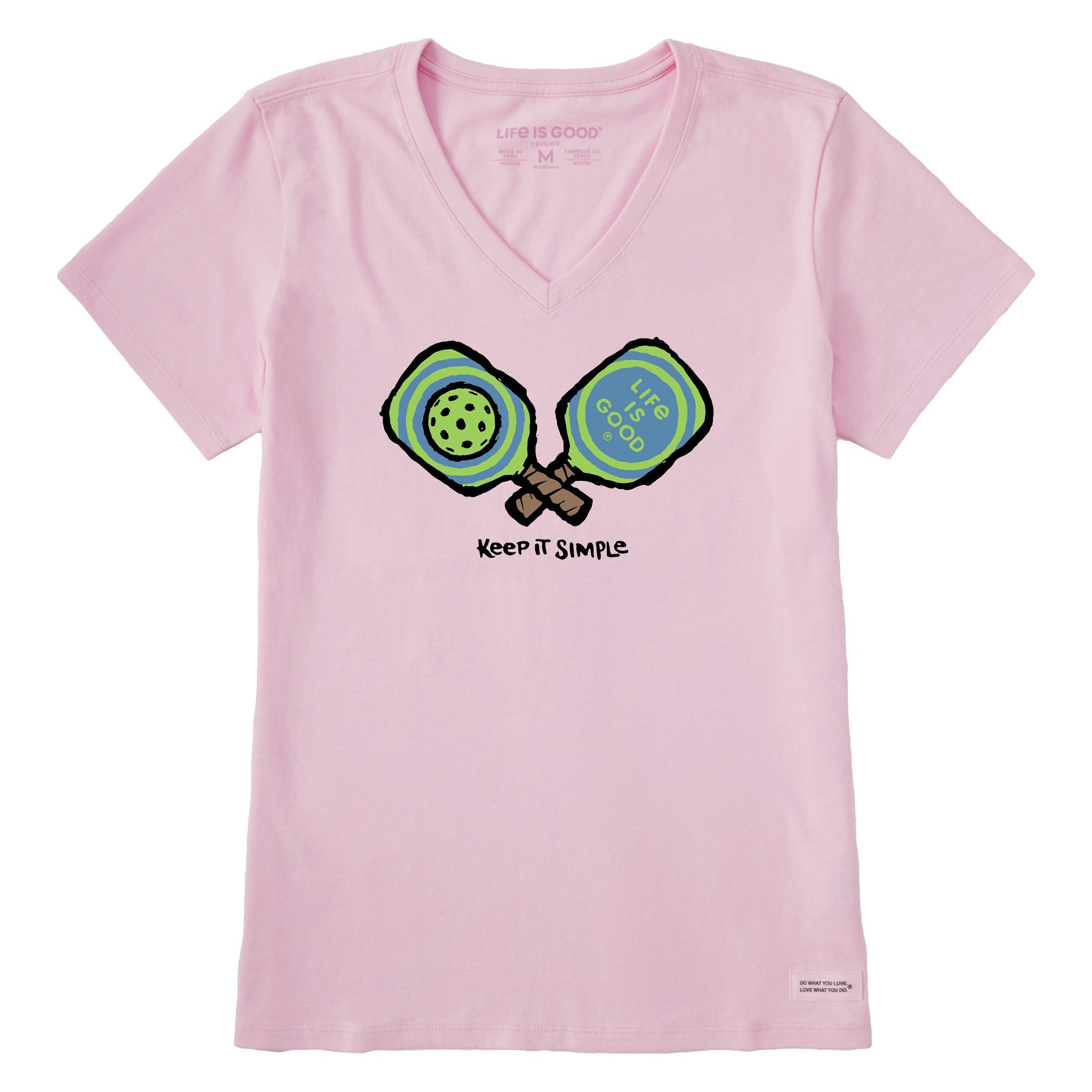 Women's Keep It Simple Pickleball Short Sleeve Vee