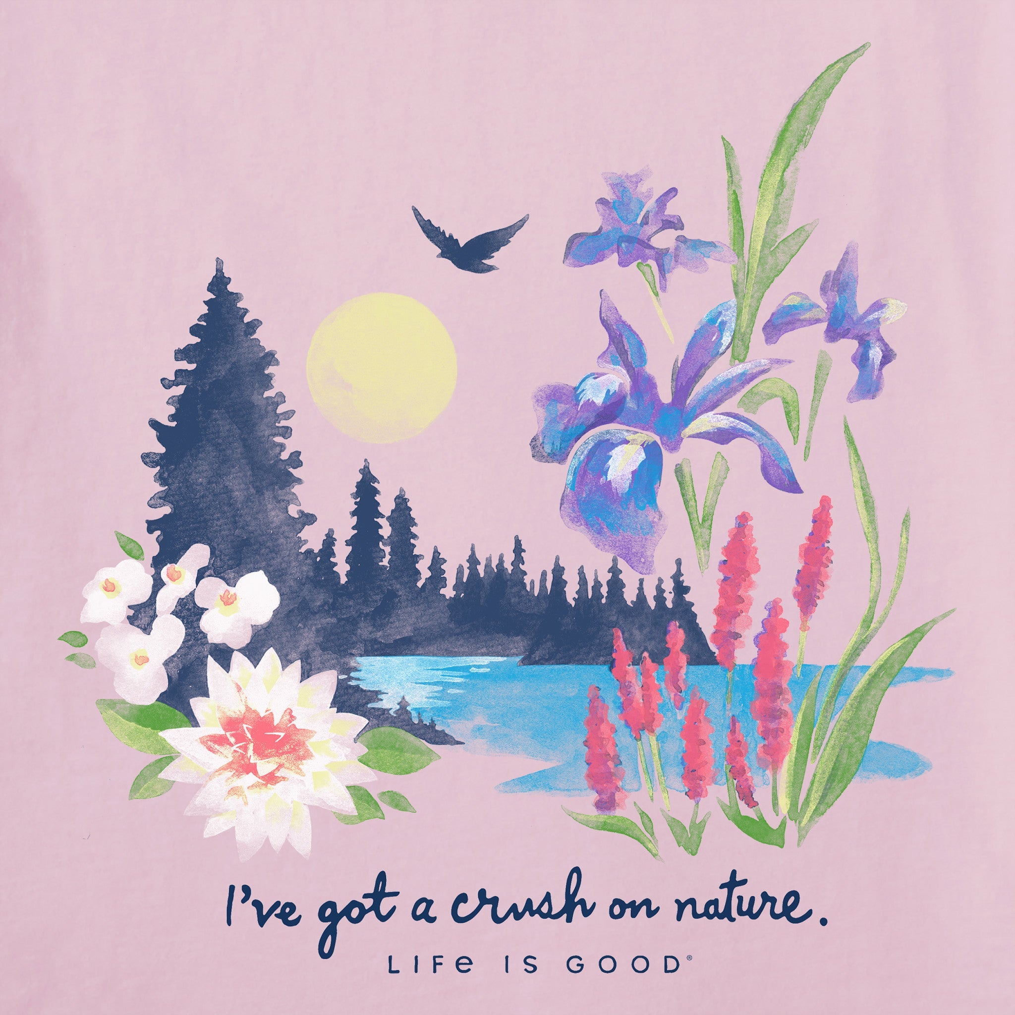 Women's Lakescape Crush on Nature Short Sleeve Tee