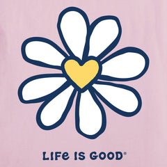 Women's Daisy Heart Short Sleeve Crusher Tee