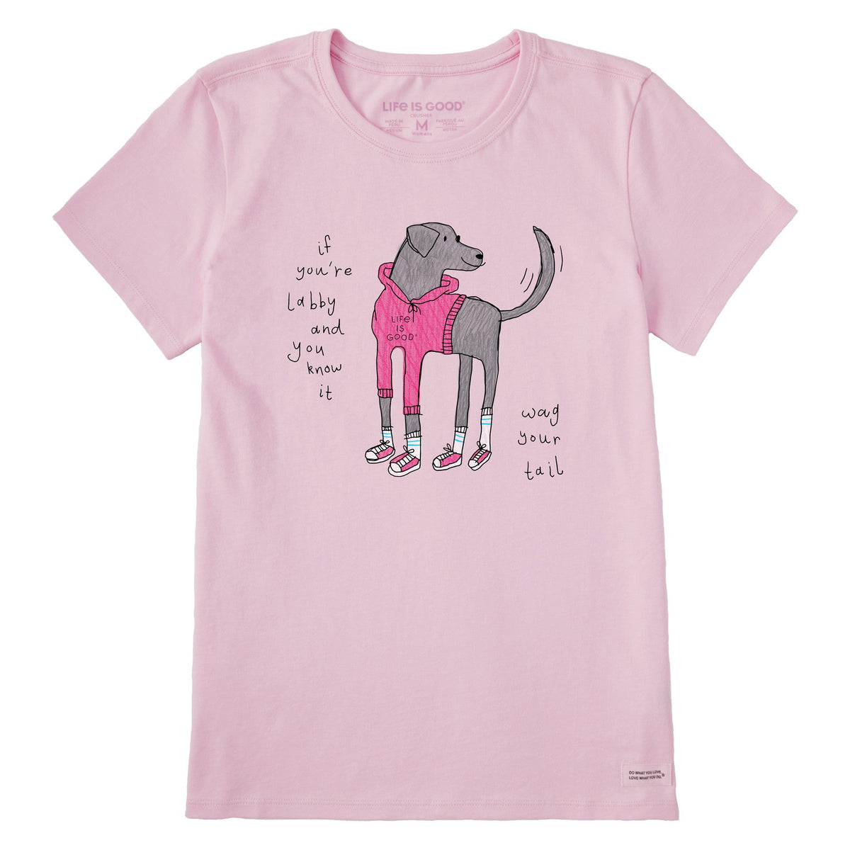 Women's Labby Wag your Tail Short Sleeve Crusher Tee