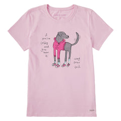 Women's Labby Wag your Tail Short Sleeve Crusher Tee