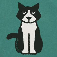 Women's Clean Tuxedo Al Short Sleeve Crusher Tee