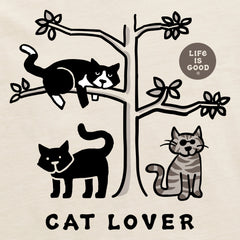 Women's Al Cat Lover Short Sleeve Crusher Tee