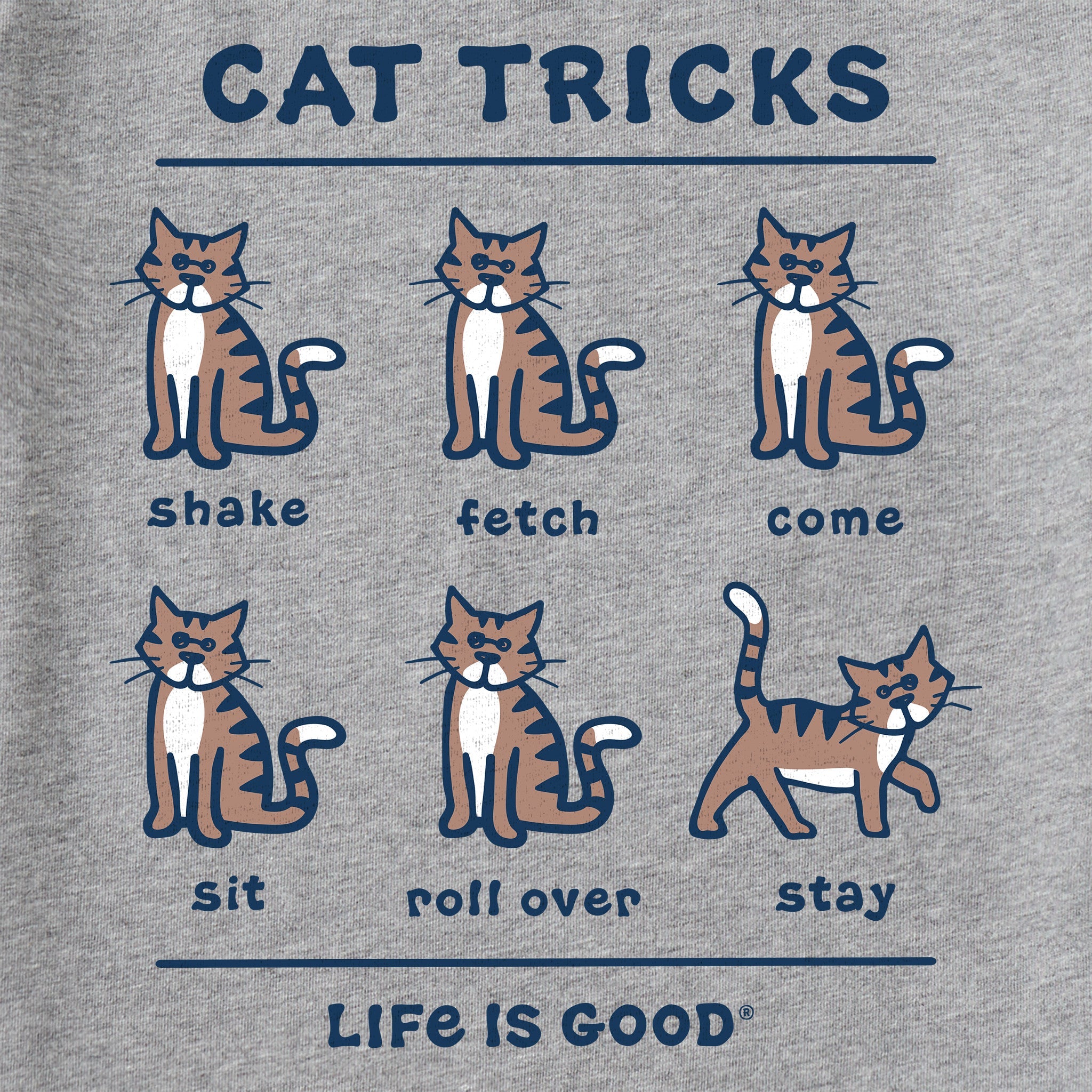 Men's Tabby Al Cat Tricks Short Sleeve Crusher Tee