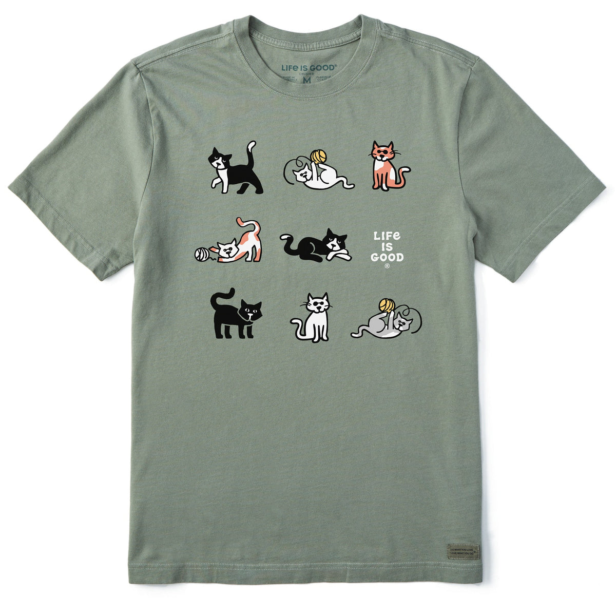 Men's Al the Cat Grid Short Sleeve Crusher Tee