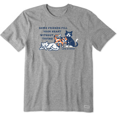 Men's Friends Fill your Heart Al Short Sleeve Crusher Tee