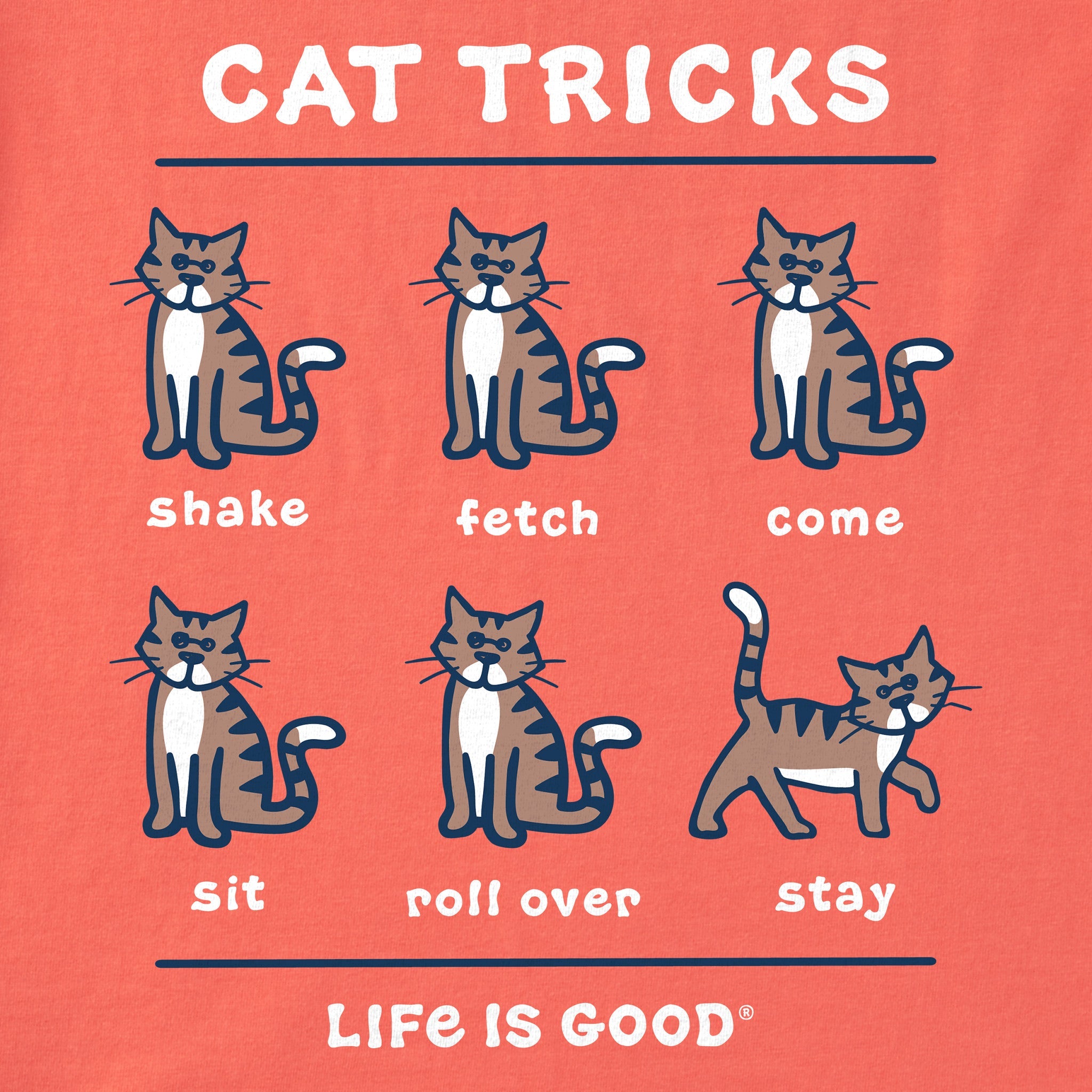 Kids Tabby Al Cat Tricks Short Sleeve Crusher Tee