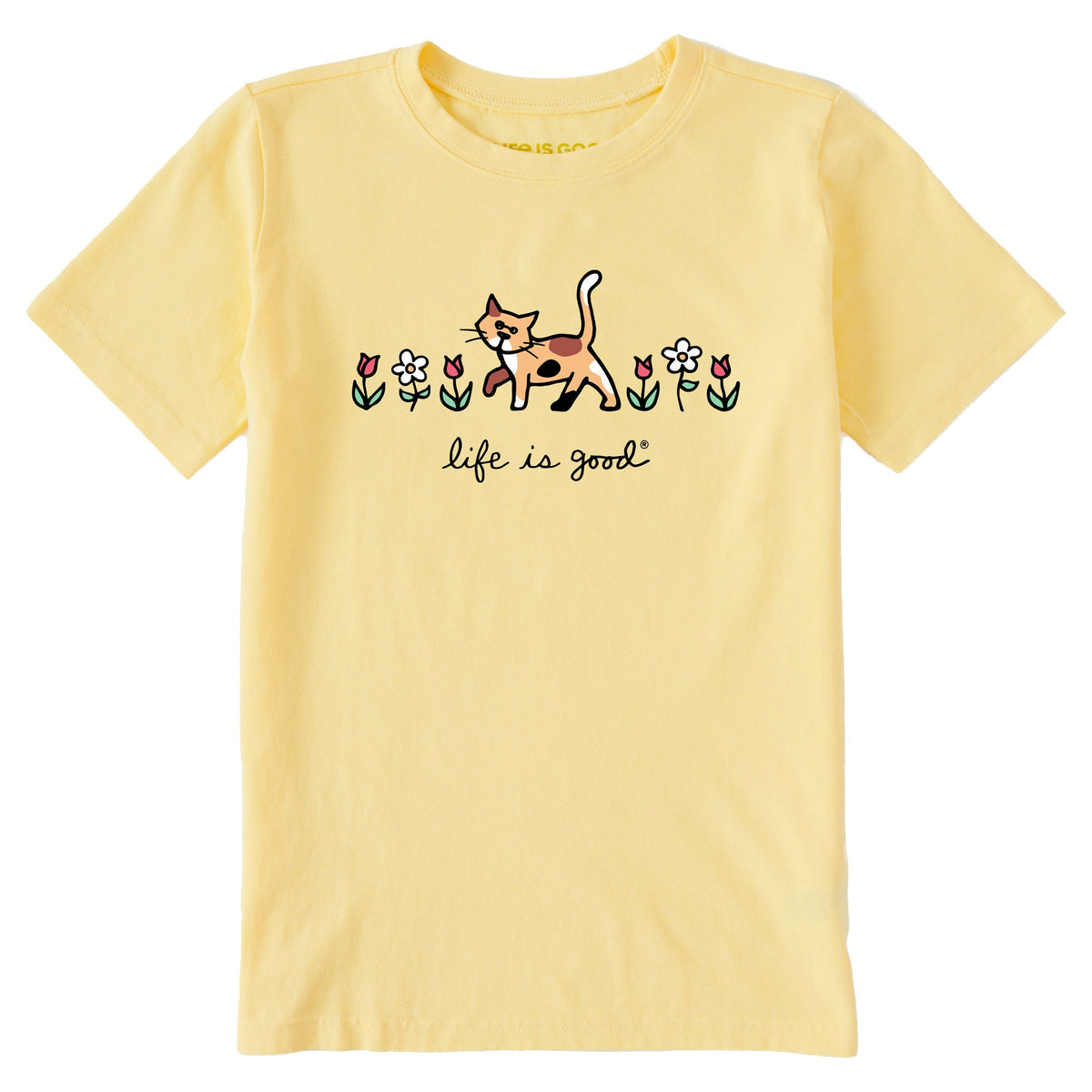 Kids Al with Flowers Short Sleeve Crusher Tee