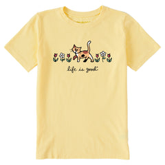 Kids Al with Flowers Short Sleeve Crusher Tee