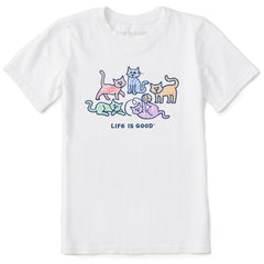 Kids Al's w Patterns Short Sleeve Crusher Tee