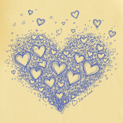Women's Floating Hearts Love Short Sleeve Tee