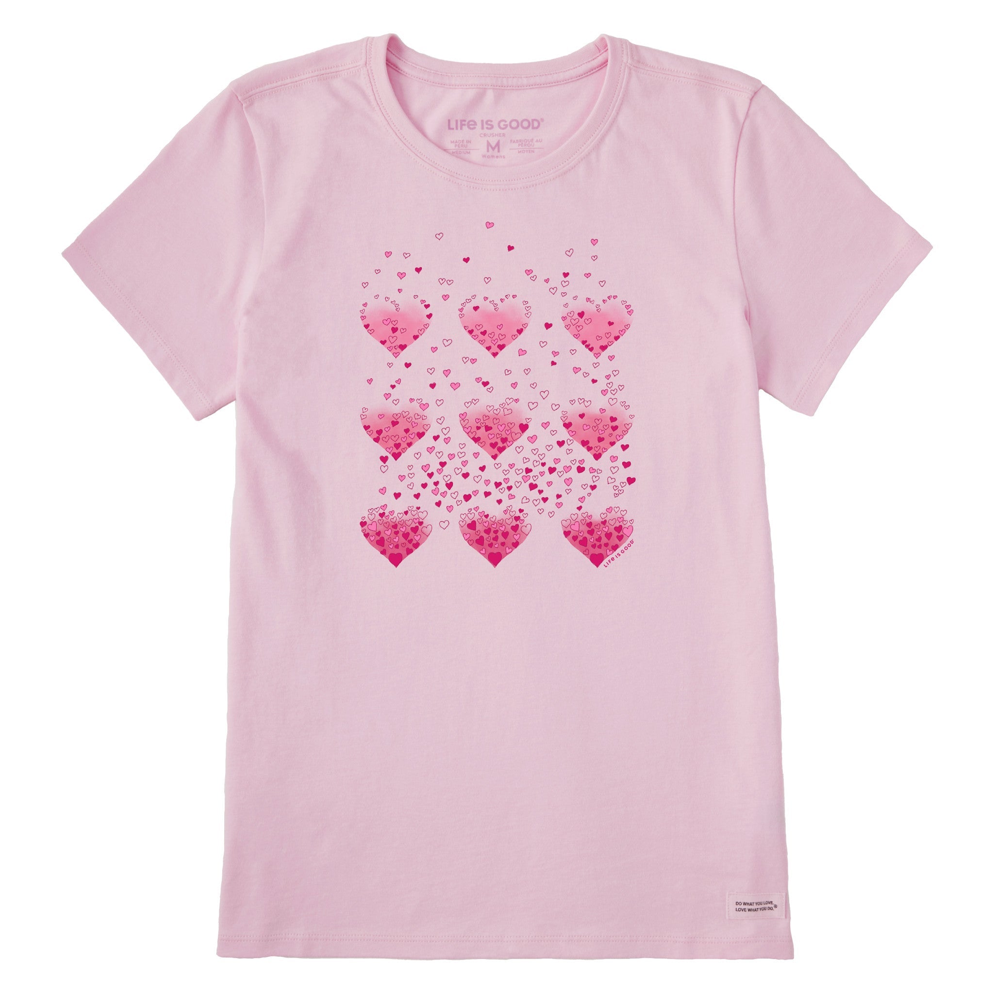 Women's Heart of Hearts Grid Short Sleeve Tee
