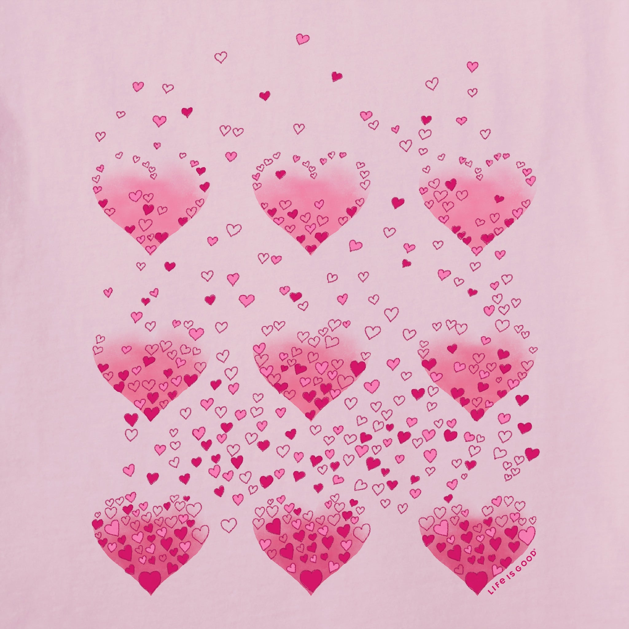 Women's Heart of Hearts Grid Short Sleeve Tee