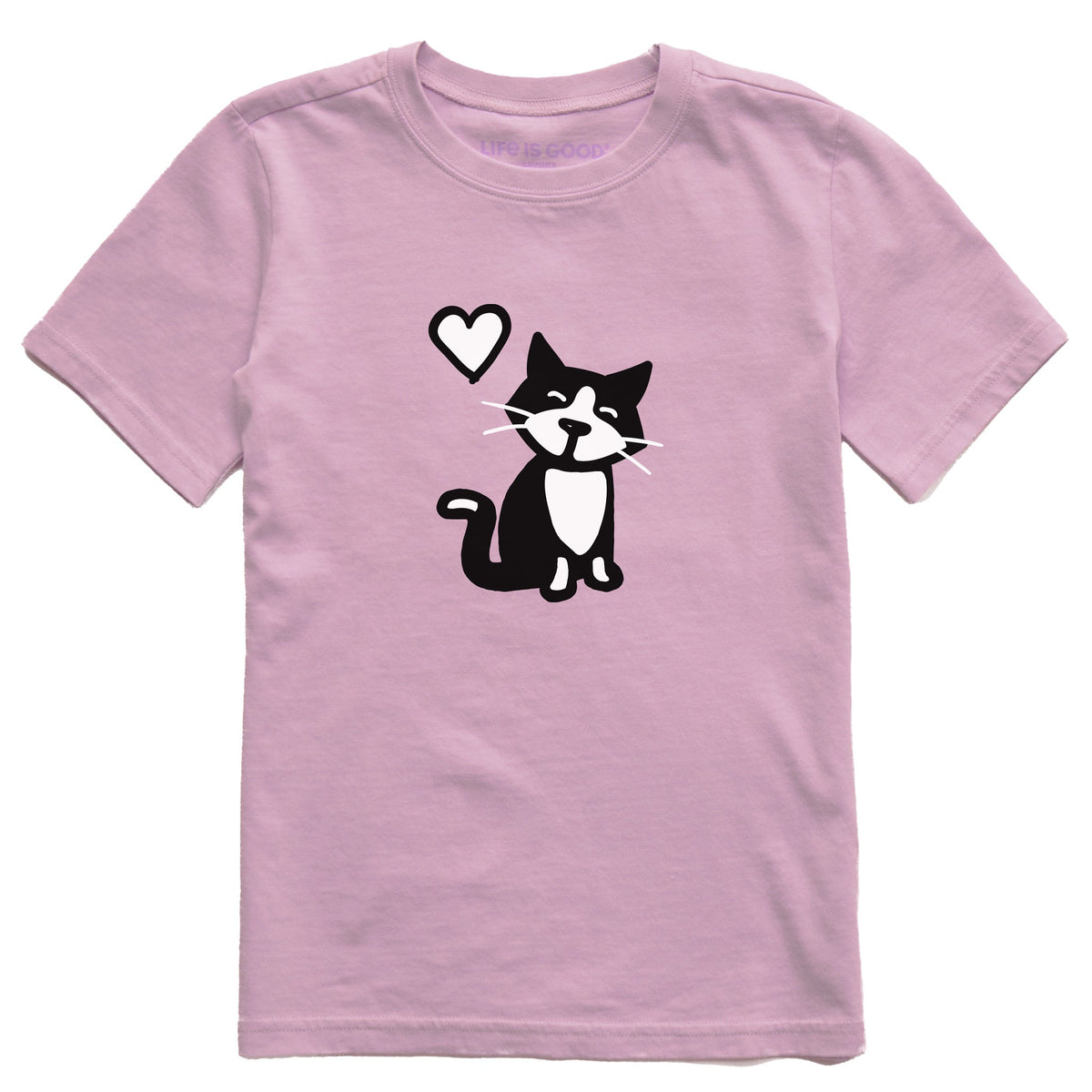 Kids Tuxedo Al w Heart Short Sleeve Crusher Tee