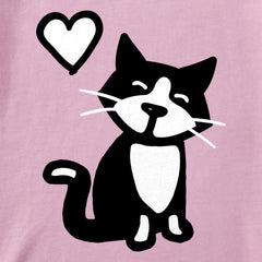 Kids Tuxedo Al w Heart Short Sleeve Crusher Tee