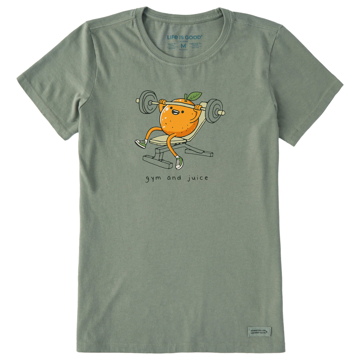 Women's Gym & Juice Short Sleeve Crusher Tee