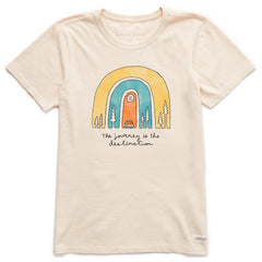 Women's Journey is the Destination Short Sleeve Crusher Tee