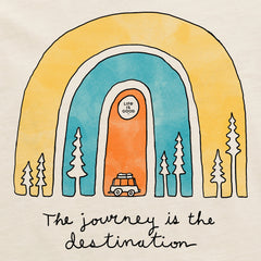 Women's Journey is the Destination Short Sleeve Crusher Tee