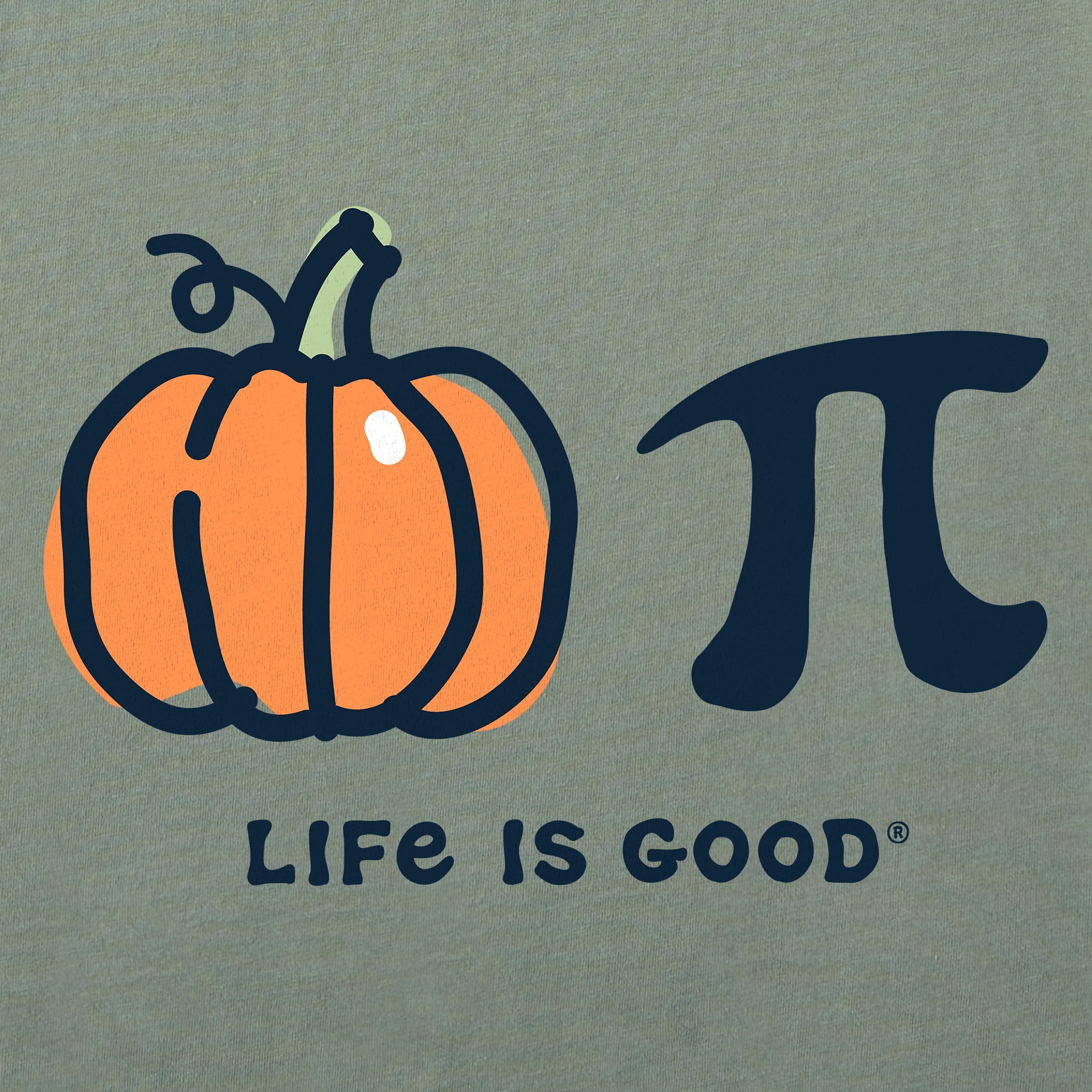 Men's Pumpkin + Pie Long Sleeve Crusher Tee