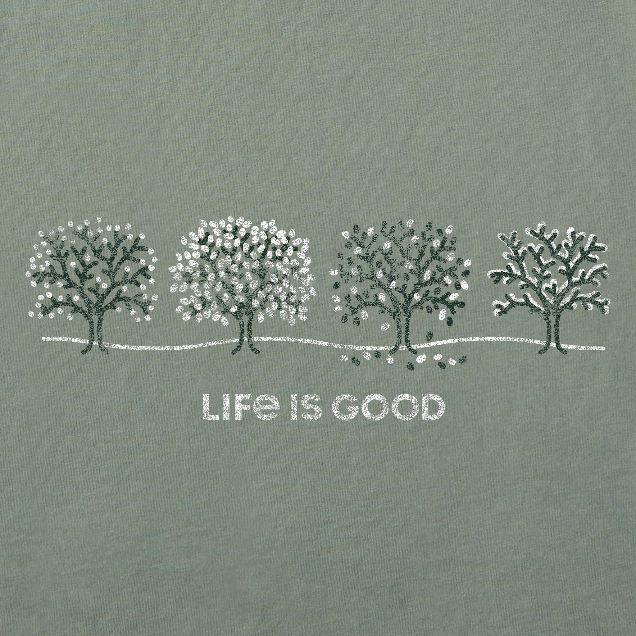 Women's Four Seasons Trees Long Sleeve Crusher Vee