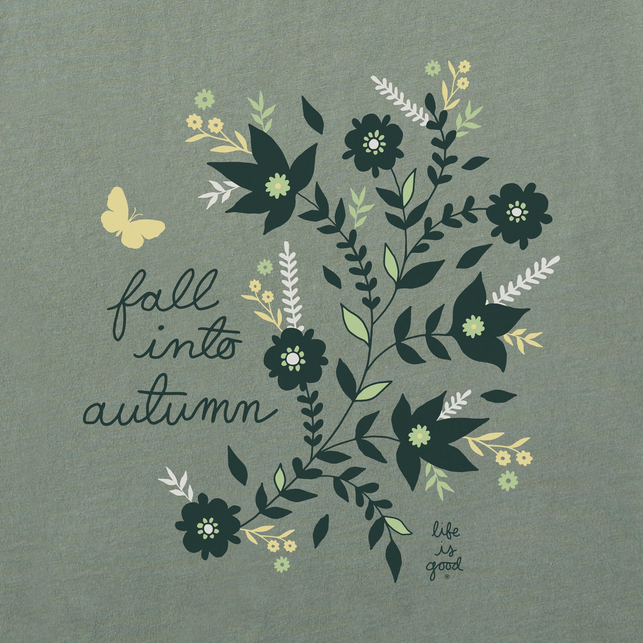 Women's Fall Into Autumn Long Sleeve Crusher Tee