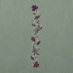 Women's Fall Leafy Heart Long Sleeve Crusher Tee