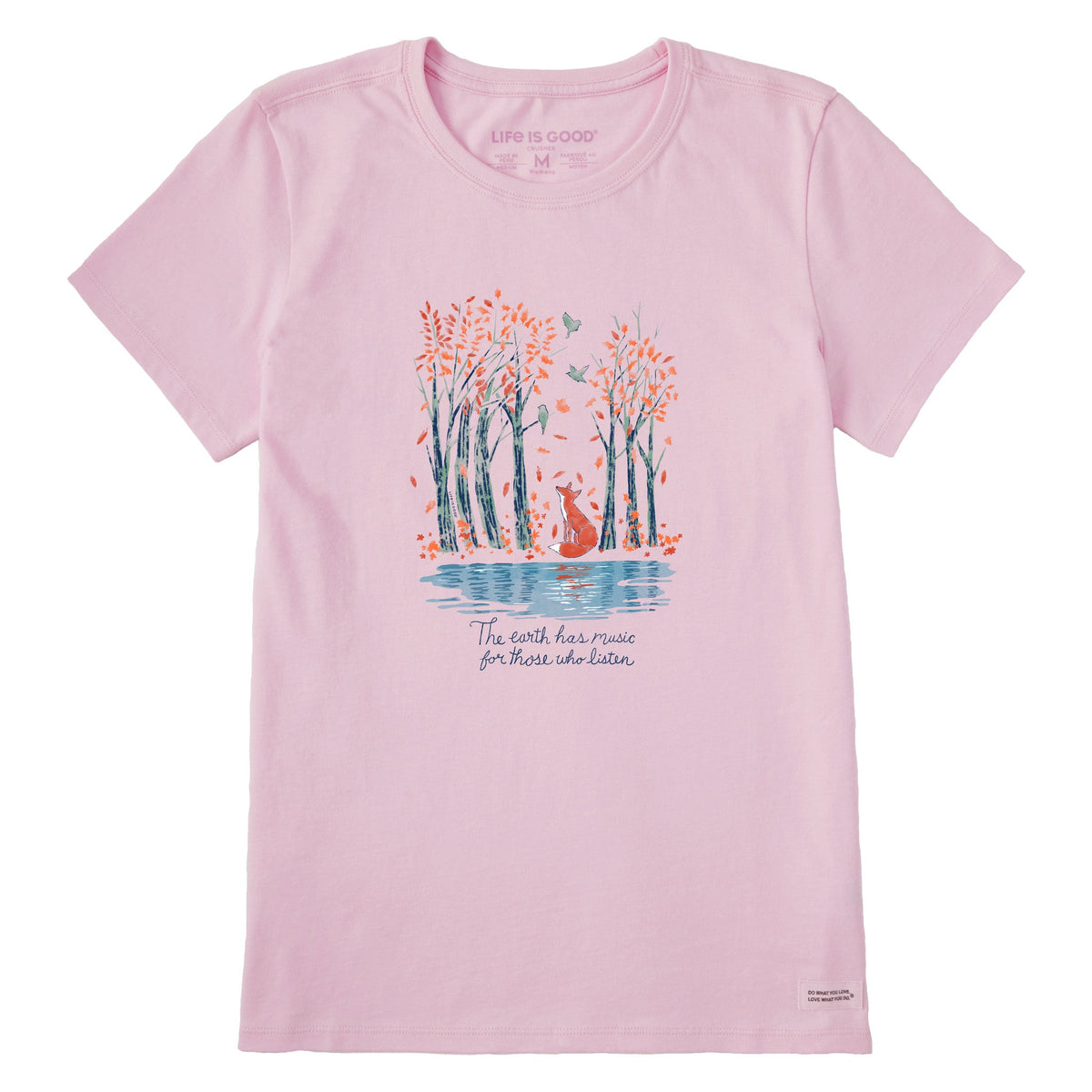 Women's Earth Has Music Foxy Lake Short Sleeve Crusher Tee