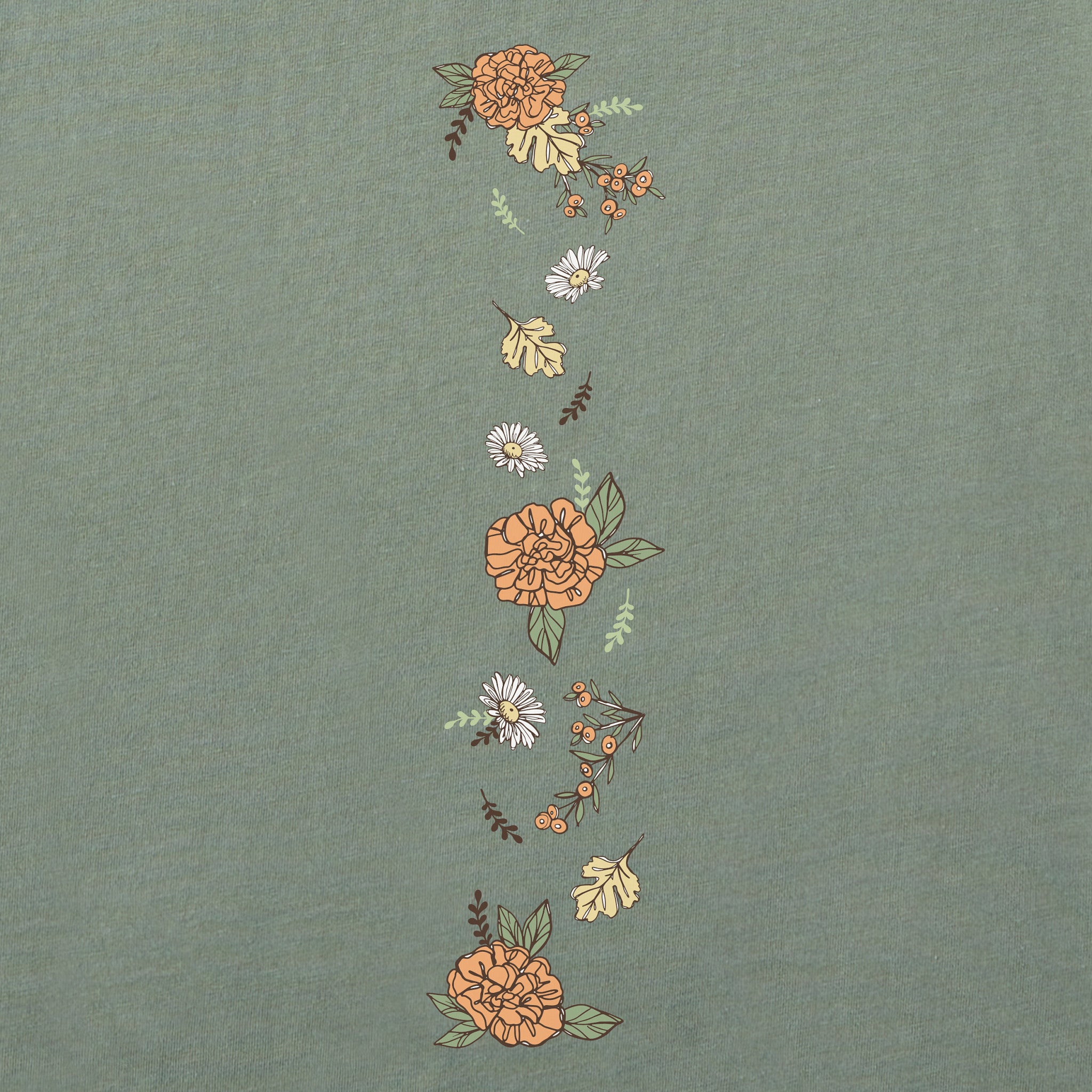 Women's Fall Luna Moth Long Sleeve Crusher Boxy Tee