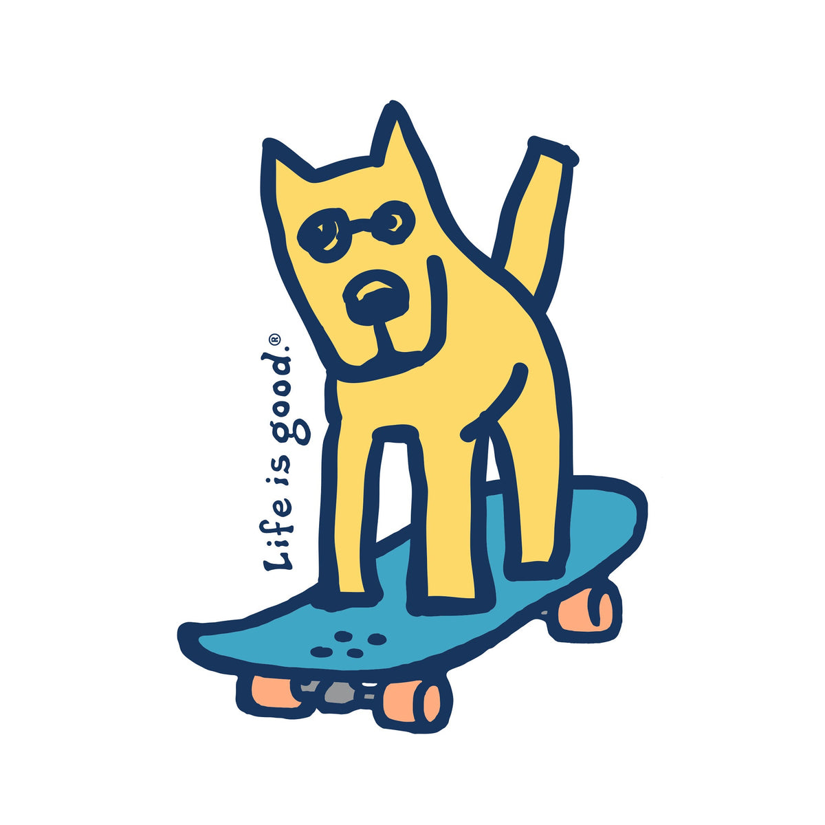 Adult Unisex Rocket Skateboard Small Die Cut Sticker