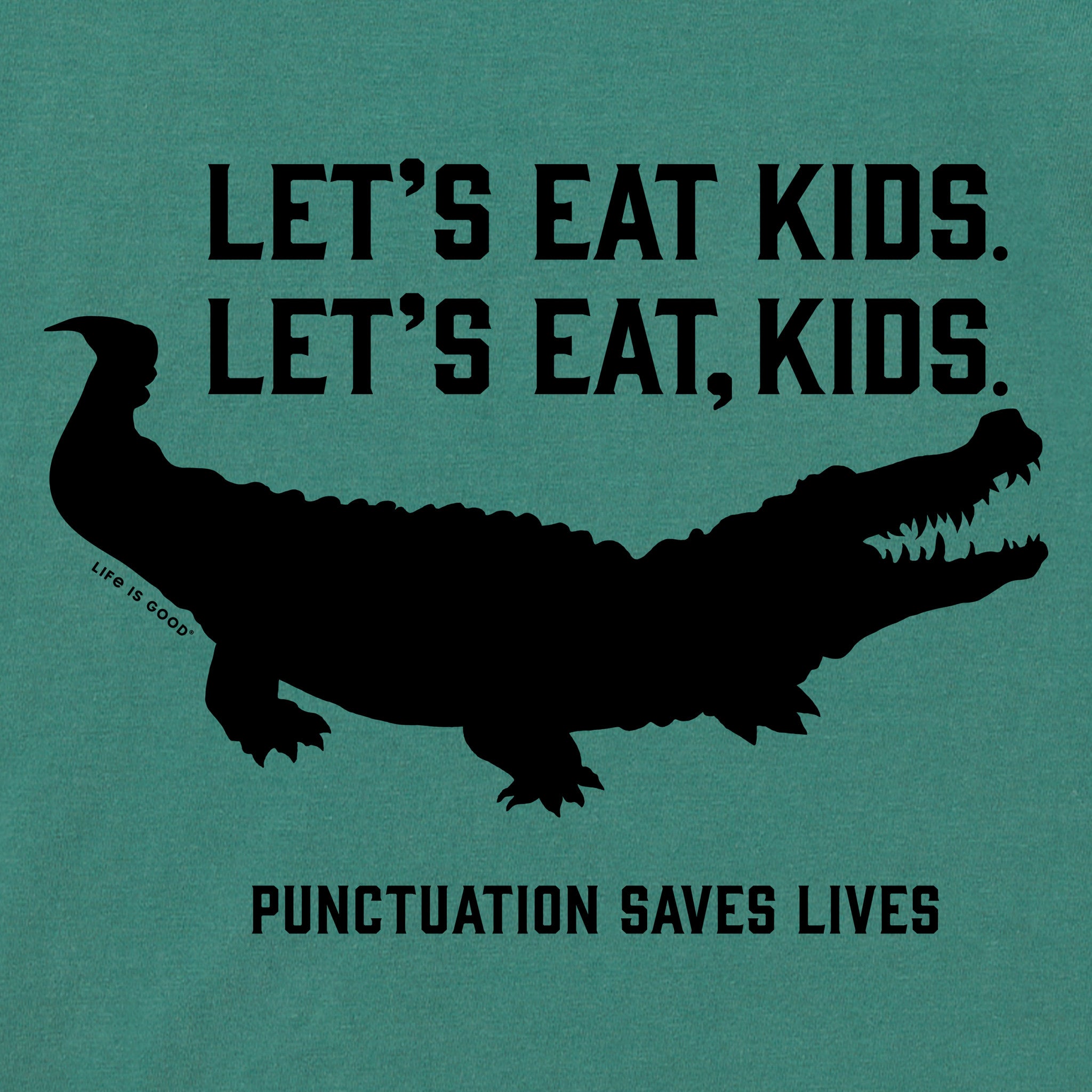 Women's Let's Eat, Kids Croc Short Sleeve Crusher Tee