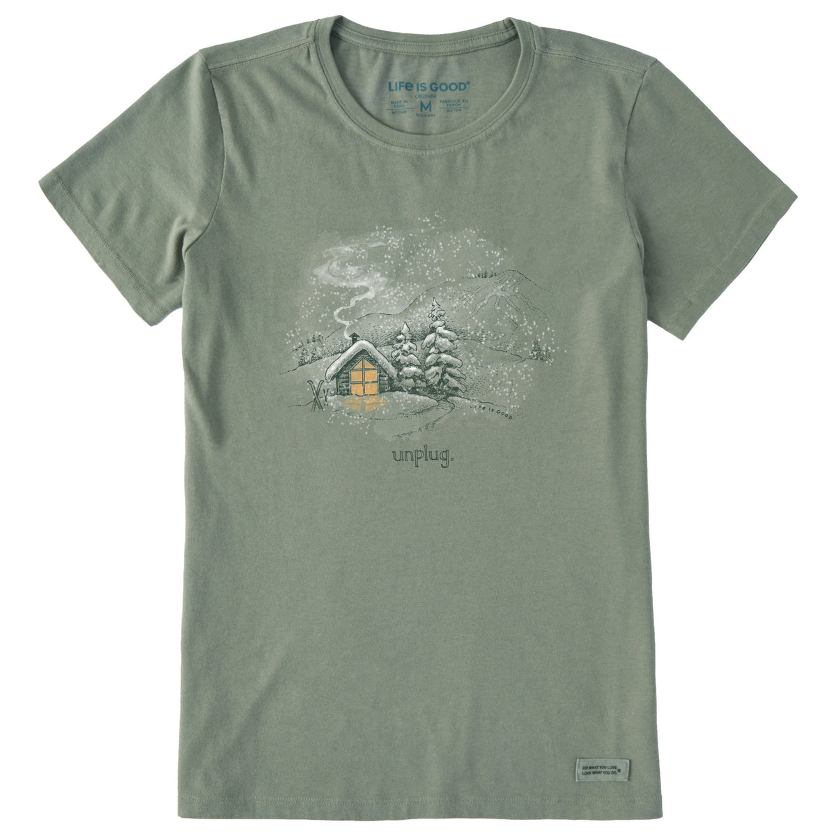 Women's Finline Unplug Ski Camp Short Sleeve Crusher Tee
