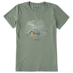 Women's Finline Unplug Ski Camp Short Sleeve Crusher Tee