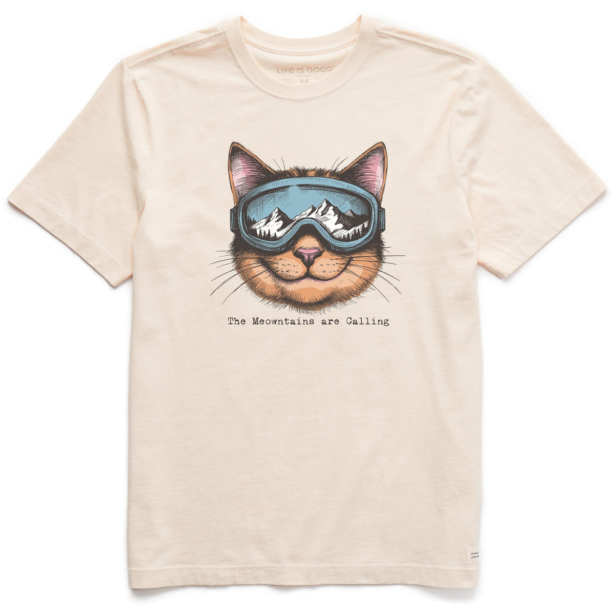 Men's The Meowntains are Calling Short Sleeve Crusher Tee