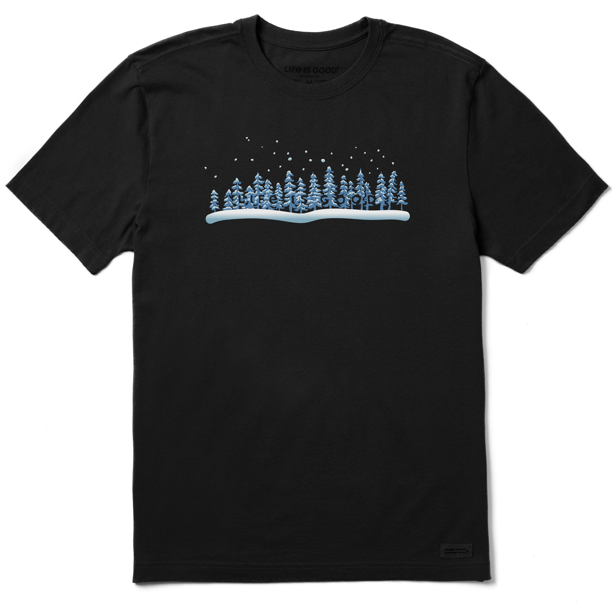 Men's Snowy Pine Stripe Short Sleeve Crusher Tee