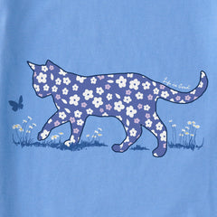 Kids Patterna Daisy Cat Short Sleeve Crusher Tee