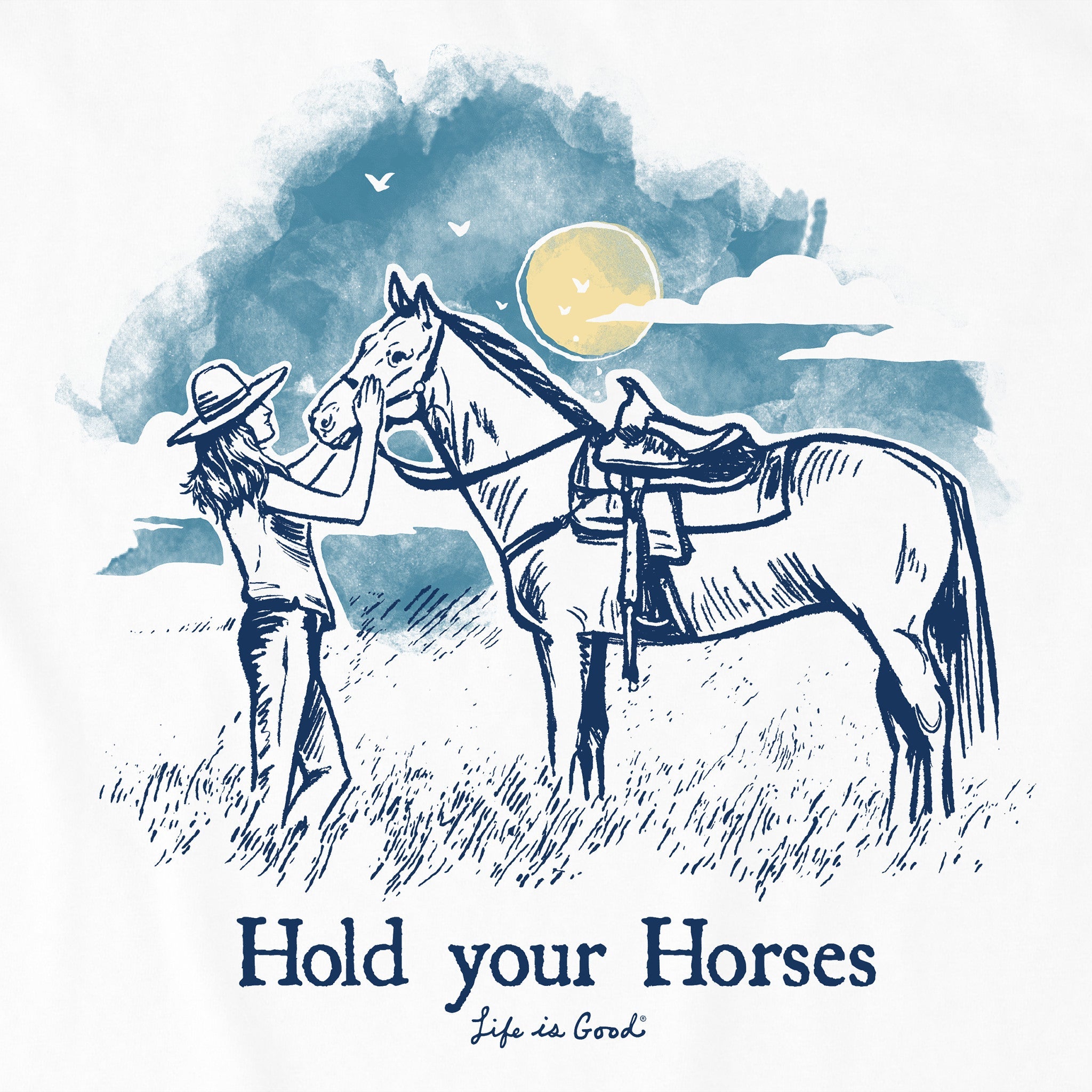 Kids Hold Your Horses Short Sleeve Crusher Tee