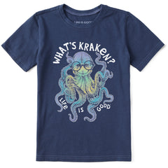 Kids What's Kraken? Short Sleeve Crusher Tee
