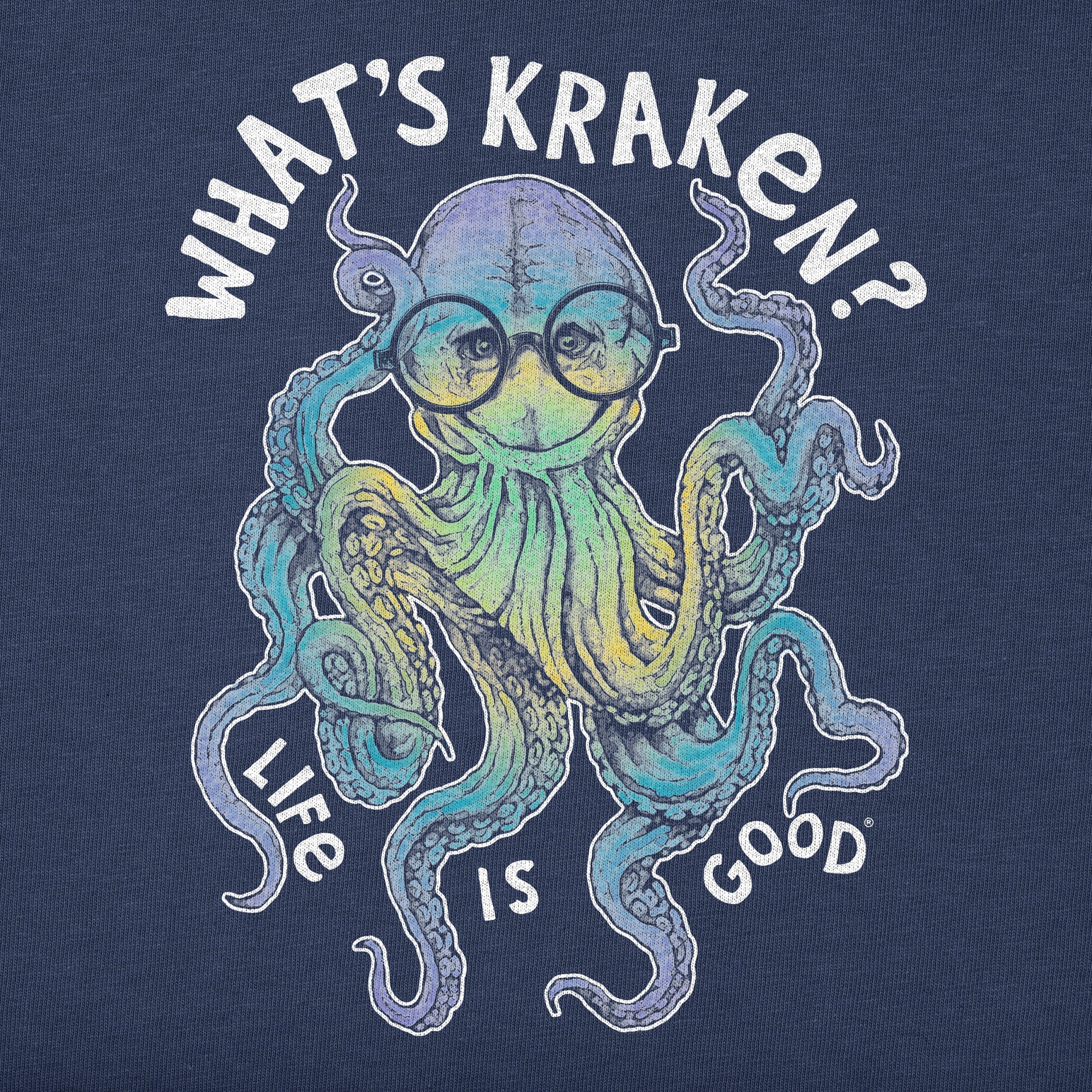 Kids What's Kraken? Short Sleeve Crusher Tee