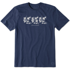 Men's Steamboat Willie at the Helm Short Sleeve Crusher Tee