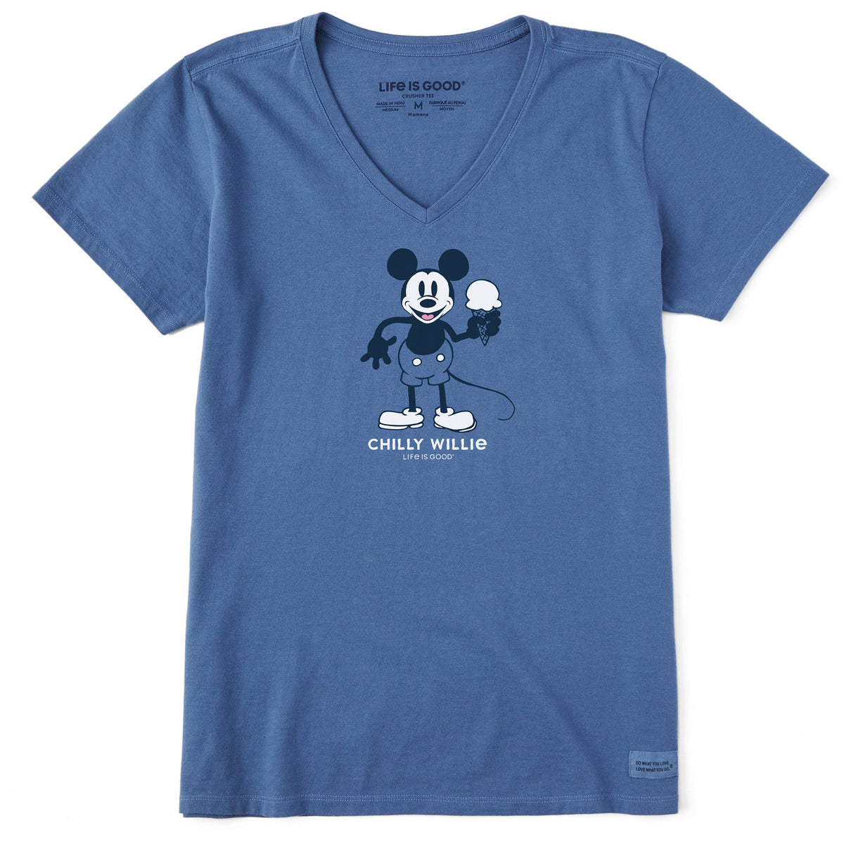 Women's Chilly Willie Short Sleeve Crusher Vee